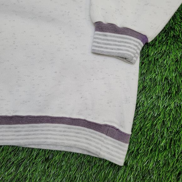 Vintage 90s San-Diego Ringer Sweatshirt 2XL 26x26 Boxy Gray - Picture 12 of 12